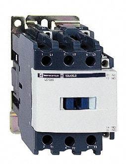 Schneider Electric - 3 Pole, 120 Coil VAC at 60 Hz, 65 Amp at 440 VAC and 80 Amp at 440 VAC, Nonreversible IEC Contactor - 1 Phase hp: 10 at 230/240 VAC, 5 at 115 VAC, 3 Phase hp: 20 at 200/208 VAC, 20 at 230/240 VAC, 50 at 460/480 VAC, 50 at 575/600 VAC - Caliber Tooling