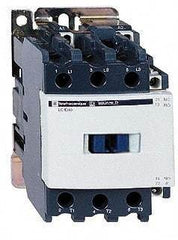 Schneider Electric - 3 Pole, 480 Coil VAC at 60 Hz, 50 Amp at 440 VAC and 80 Amp at 440 VAC, Nonreversible IEC Contactor - 1 Phase hp: 3 at 115 VAC, 7.5 at 230/240 VAC, 3 Phase hp: 15 at 200/208 VAC, 15 at 230/240 VAC, 40 at 460/480 VAC, 40 at 575/600 VAC - Caliber Tooling