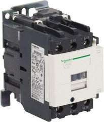 Schneider Electric - 3 Pole, 24 Coil VAC at 50/60 Hz, 40 Amp at 440 VAC and 60 Amp at 440 VAC, Nonreversible IEC Contactor - 1 Phase hp: 3 at 115 VAC, 5 at 230/240 VAC, 3 Phase hp: 10 at 200/208 VAC, 10 at 230/240 VAC, 30 at 460/480 VAC, 30 at 575/600 VAC - Caliber Tooling