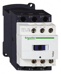 Schneider Electric - 3 Pole, 110 Coil VAC at 50/60 Hz, 18 Amp at 440 VAC and 32 Amp at 440 VAC, Nonreversible IEC Contactor - 1 Phase hp: 1 at 115 VAC, 3 at 230-240 VAC, 3 Phase hp: 10 at 460/480 VAC, 15 at 575/600 VAC, 5 at 200/208 VAC, 5 at 230-240 VAC - Caliber Tooling