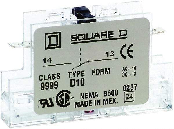 Square D - 5 Amp, Contactor Auxiliary Contact Kit - Caliber Tooling