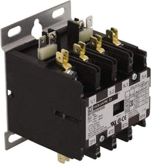 Square D - 4 Pole, 20 Amp Inductive Load, 24 Coil VAC at 50/60 Hz, Definite Purpose Contactor - Phase 1 and Phase 3 Hp:  1.5 at 115 VAC, 3 at 230 VAC, 7.5 at 230 VAC, 7.5 at 460 VAC, 7.5 at 575 VAC, 30 Amp Resistive Rating, CE, CSA, UL Listed - Caliber Tooling