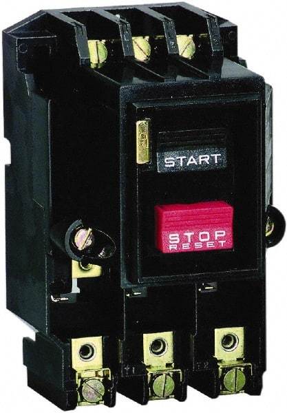 Square D - 3 Poles, 27 Amp, M-1 NEMA, Open Pushbutton Manual Motor Starter - 10 hp at 380 to 575 VAC & 7-1/2 hp at 200 to 230 VAC, CSA & UL Listed - Caliber Tooling