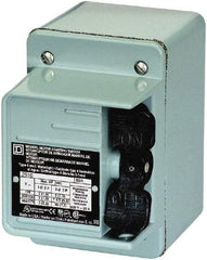 Square D - 2 Poles, 30 Amp, NEMA, Enclosed Toggle Manual Motor Starter - 1 hp at 90 VDC, 1-1/2 hp at 230 VDC, 2 hp at 115 VAC, 2 hp at 115 VDC, 2 hp at 230 VAC, 3 hp at 460 VAC & 3 hp at 575 VAC, CE, CSA, NEMA 4 & UL Listed - Caliber Tooling