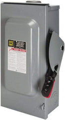 Square D - 30 Amp, 600 VAC/VDC, 3 Pole Fused Safety Switch - NEMA 3R, 7.5 hp at 480 VAC, 5 hp at 250 VDC (Single Phase), 20 hp at 600 VAC, 10 hp at 600 VDC (Triple Phase), 3PST Contact Form - Caliber Tooling