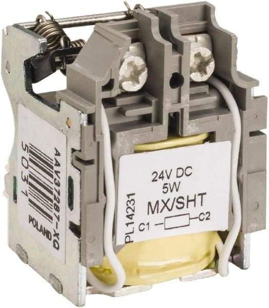 Square D - Circuit Breaker Shunt Trip - 24 VDC Control Voltage, Use with H Frame Circuit Breaker, J Frame Circuit Breaker, L Frame Circuit Breaker - Caliber Tooling