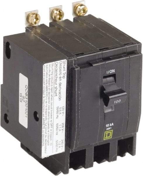 Square D - 100 Amp, 240 VAC, 3 Pole, Bolt On Miniature Circuit Breaker - 4-2/0 AWG - Caliber Tooling