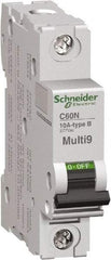 Schneider Electric - 25 Amp, 1 Pole, DIN Rail Mount Standard Circuit Breaker - Multiple Breaking Capacity Ratings, 14-4 (Copper) AWG, 3 Inch Deep x 3.19 Inch High x 0.71 Inch Wide - Caliber Tooling