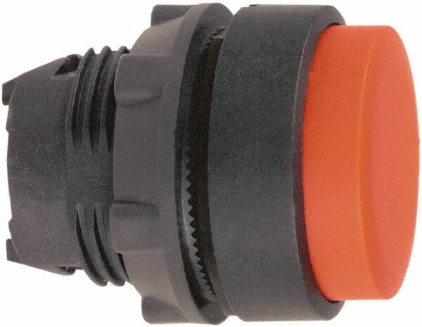 Schneider Electric - 22mm Mount Hole, Extended Straight, Pushbutton Switch Only - Round, Red Pushbutton, Nonilluminated, Momentary (MO) - Caliber Tooling