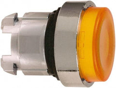 Schneider Electric - 22mm Mount Hole, Extended Straight, Pushbutton Switch Only - Round, Orange Pushbutton, Nonilluminated, Momentary (MO) - Caliber Tooling