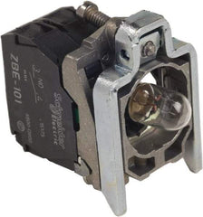 Schneider Electric - Pushbutton Switch Mounting Collar with Contact Block & Light Module - BA 9s Lamp - Caliber Tooling