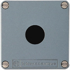 Schneider Electric - 1 Hole, Zinc Alloy Pushbutton Switch Enclosure - 80mm High x 80mm Wide x 49mm Deep - Caliber Tooling