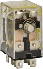 Square D - 1/2 hp at 240 Volt & 1/3 hp at 120 Volt, Electromechanical Plug-in General Purpose Relay - 10 Amp at 240 VAC, DPDT, 24 VAC at 50/60 Hz - Caliber Tooling