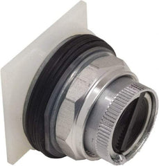 Schneider Electric - 30mm Mount Hole, Pushbutton Switch Only - Round, Black Pushbutton, Nonilluminated, Maintained (MA), Momentary (MO) - Caliber Tooling