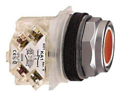 Schneider Electric - 30mm Mount Hole, Flush, Pushbutton Switch with Contact Block - Octagon, Red Pushbutton, Momentary (MO) - Caliber Tooling