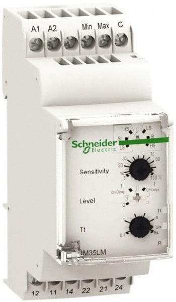 Schneider Electric - 2NO/2NC, 24-240 VAC/DC Control Relay - DIN Rail Mount - Caliber Tooling