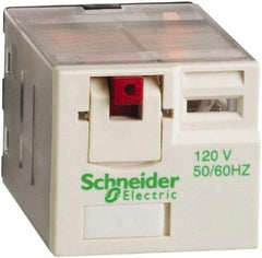 Schneider Electric - 3,750 VA Power Rating, Electromechanical Plug-in General Purpose Relay - 15 Amp at 250 VAC & 28 VDC, 3CO, 120 VAC - Caliber Tooling