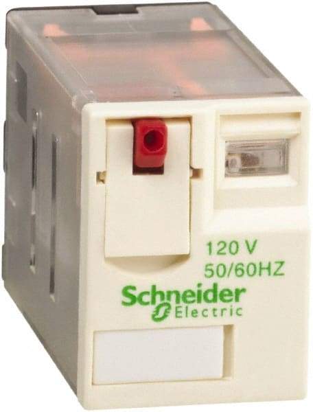 Schneider Electric - 3,000 VA Power Rating, Electromechanical Plug-in General Purpose Relay - 12 Amp at 250/277 VAC & 28 VDC, 6 Amp at 250 VAC & 28 VDC, 2CO, 120 VAC at 50/60 Hz - Caliber Tooling