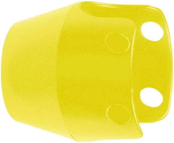 Schneider Electric - Extended Mushroom Head Pushbutton Switch Guard - Yellow - Caliber Tooling