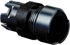 Schneider Electric - 16mm Mount Hole, Flush, Pushbutton Switch Only - Round, Black Pushbutton, Nonilluminated, Momentary (MO), Vibration Resistant - Caliber Tooling