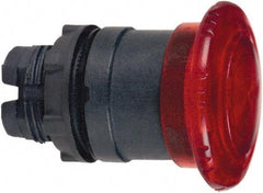 Schneider Electric - 22mm Mount Hole, Extended Mushroom Head, Pushbutton Switch Only - Round, Red Pushbutton, Illuminated, Maintained (MA) - Caliber Tooling