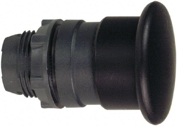 Schneider Electric - 22mm Mount Hole, Extended Mushroom Head, Pushbutton Switch Only - Round, Black Pushbutton, Nonilluminated, Momentary (MO) - Caliber Tooling