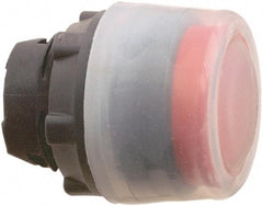 Schneider Electric - 22mm Mount Hole, Extended Straight, Pushbutton Switch Only - Round, Red Pushbutton, Nonilluminated, Momentary (MO) - Caliber Tooling