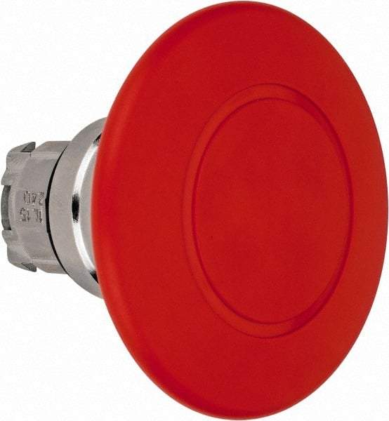 Schneider Electric - Extended Mushroom Head, Pushbutton Switch Only - Round, Red Pushbutton, Nonilluminated, Trigger Action, On-Off - Caliber Tooling