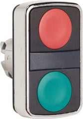 Schneider Electric - 22mm Mount Hole, Flush, Pushbutton Switch Only - Rectangle, Green and Red Pushbutton, Nonilluminated, Momentary (MO), On-Off, Shock and Vibration Resistant - Caliber Tooling