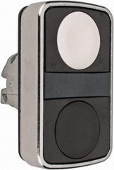 Schneider Electric - 22mm Mount Hole, Flush, Pushbutton Switch Only - Rectangle, White and Black Pushbutton, Nonilluminated, Momentary (MO), On-Off, Shock and Vibration Resistant - Caliber Tooling