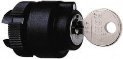 Schneider Electric - 22mm Mount Hole, 2 Position, Key Operated, Selector Switch Only - Black, Maintained (MA), Shock and Vibration Resistant - Caliber Tooling