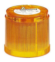 Schneider Electric - 120 VAC, Flash Discharge Tube, Orange, Flashing Light - 70mm Diameter, 2.05 Inch High, IP40, IP42 Ingress Rating, Base Mount - Caliber Tooling