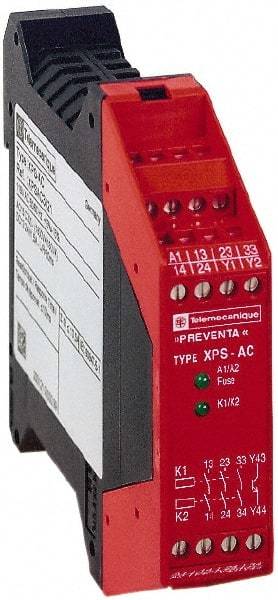 Schneider Electric - 115 VAC, 7 VA Power Rating, Electromechanical & Solid State Screw Clamp General Purpose Relay - 6 Amp at 115 VAC, 22.5mm Wide x 99mm High x 114mm Deep - Caliber Tooling