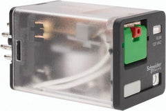 Schneider Electric - 3 at 60 Hz VA Power Rating, Octal Electromechanical Plug-in General Purpose Relay - 10 Amp at 250 VAC, 3PDT, 120 VAC, 35mm Wide x 56mm High x 35.4mm Deep - Caliber Tooling