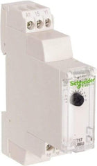 Schneider Electric - 100 hr Delay, Multiple Range SPDT Time Delay Relay - 8 Contact Amp, 24 VDC & 24 to 240 VAC, Selector Switch - Caliber Tooling