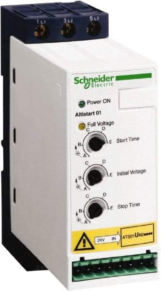 Schneider Electric - 6 Amp, 120 Coil VAC, 50/60 Hz, IEC Motor Starter - 3 Phase Hp: 2 at 460 Volt, 2 at 480 Volt, 3 at 460 Volt, 3 at 480 Volt - Caliber Tooling