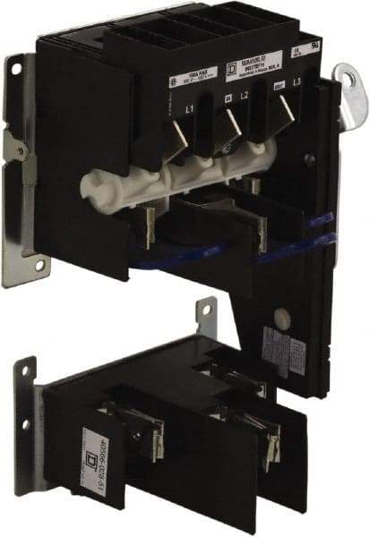 Square D - 1 & 3 Phase, 600VAC, 3 Pole, 1, 4, 12, 3R & 4X, Open Fused Cam & Disconnect Switch - 3 Wires - Caliber Tooling