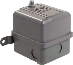 Square D - 1 NEMA Rated, DPST, 80 to 100 psig, Vacuum Switch Pressure and Level Switch - Adjustable Pressure, 575 VAC, 1/4 Inch NPSF Connector, Screw Terminal, For Use with Air Compressors, Electrically Driven Water Pumps - Caliber Tooling