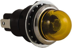 Schneider Electric - 24 V Yellow Lens Incandescent Pilot Light - Round Lens, Dust-tight, Oiltight - Caliber Tooling