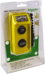 Schneider Electric - 2 Operator, Pushbutton Pendant Control Station - Up-Down (Legend) - Caliber Tooling