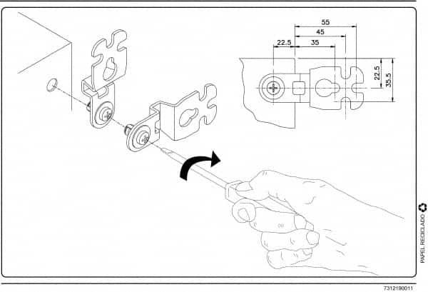 Schneider Electric - Electrical Enclosure Steel Wall Mount Lug - For Use with CRNG Wall Mounting Steel Enclosure/S3D Wall Mounting Steel Enclosure, RoHS Compliant, Includes Mounting Screw & Pre-Mounted Sealing Gasket - Caliber Tooling