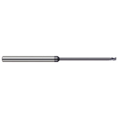 Harvey Tool - 1/4", 3/8" LOC, 1/4" Shank Diam, 8" OAL, 3 Flute Solid Carbide Square End Mill - Exact Industrial Supply