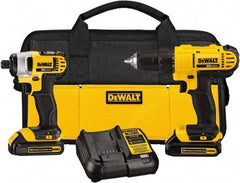 DeWALT - 20 Volt Cordless Tool Combination Kit - Includes 1/2" Drill/Driver & 1/4" Impact Driver, Lithium-Ion Battery Included - Caliber Tooling