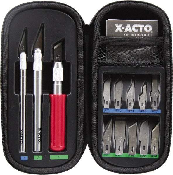 X-ACTO - Hobby Knife Set - 16 Pieces, Includes 3 Knives & 16 Blades - Caliber Tooling