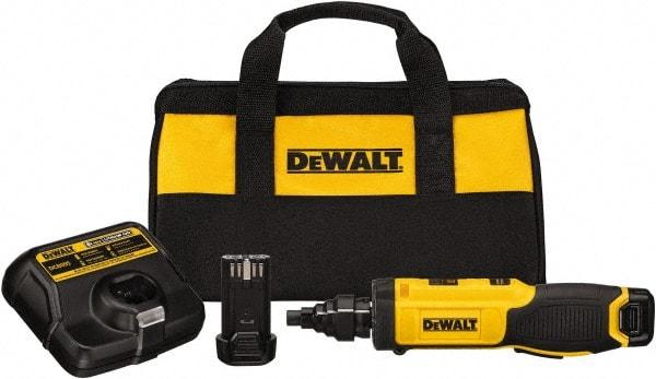 DeWALT - 8 Volts, Lithium-Ion Battery, Inline Cordless Screwdriver - 430 RPM, 40 Inch/Lbs. Torque - Caliber Tooling