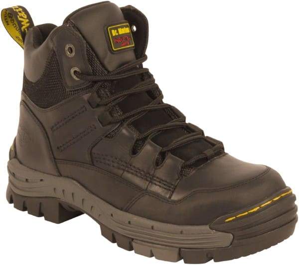 Dr. Martens - Men's Size 7 Medium Width Composite Work Boot - Black, Leather Upper, Rubber Outsole, 6-1/2" High, Non-Slip - Caliber Tooling