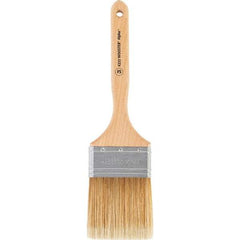 Wooster Brush - 3" Flat Synthetic Sash Brush - 3-3/16" Bristle Length, 7-7/8" Maple Fluted Handle - Caliber Tooling