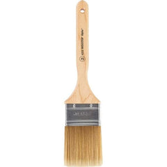 Wooster Brush - 2-1/2" Flat Synthetic Sash Brush - 2-15/16" Bristle Length, 7-7/8" Maple Fluted Handle - Caliber Tooling