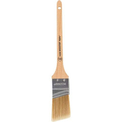 Wooster Brush - 1-1/2" Angled Synthetic Sash Brush - 2-3/16" Bristle Length, 8" Maple Rattail Handle - Caliber Tooling