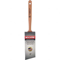 Wooster Brush - 2" Angled Synthetic Sash Brush - 2-11/16" Bristle Length, 7-7/8" Poly Foam Fluted Handle - Caliber Tooling